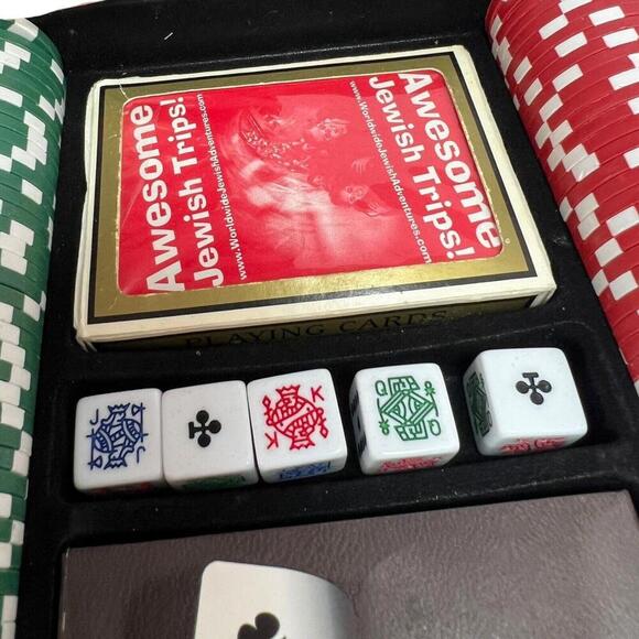 300-Piece Poker Set with Aluminum Carrying Case & Professional Weight Chips. - Picture 5 of 9